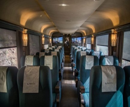 Interior del Chepe Express